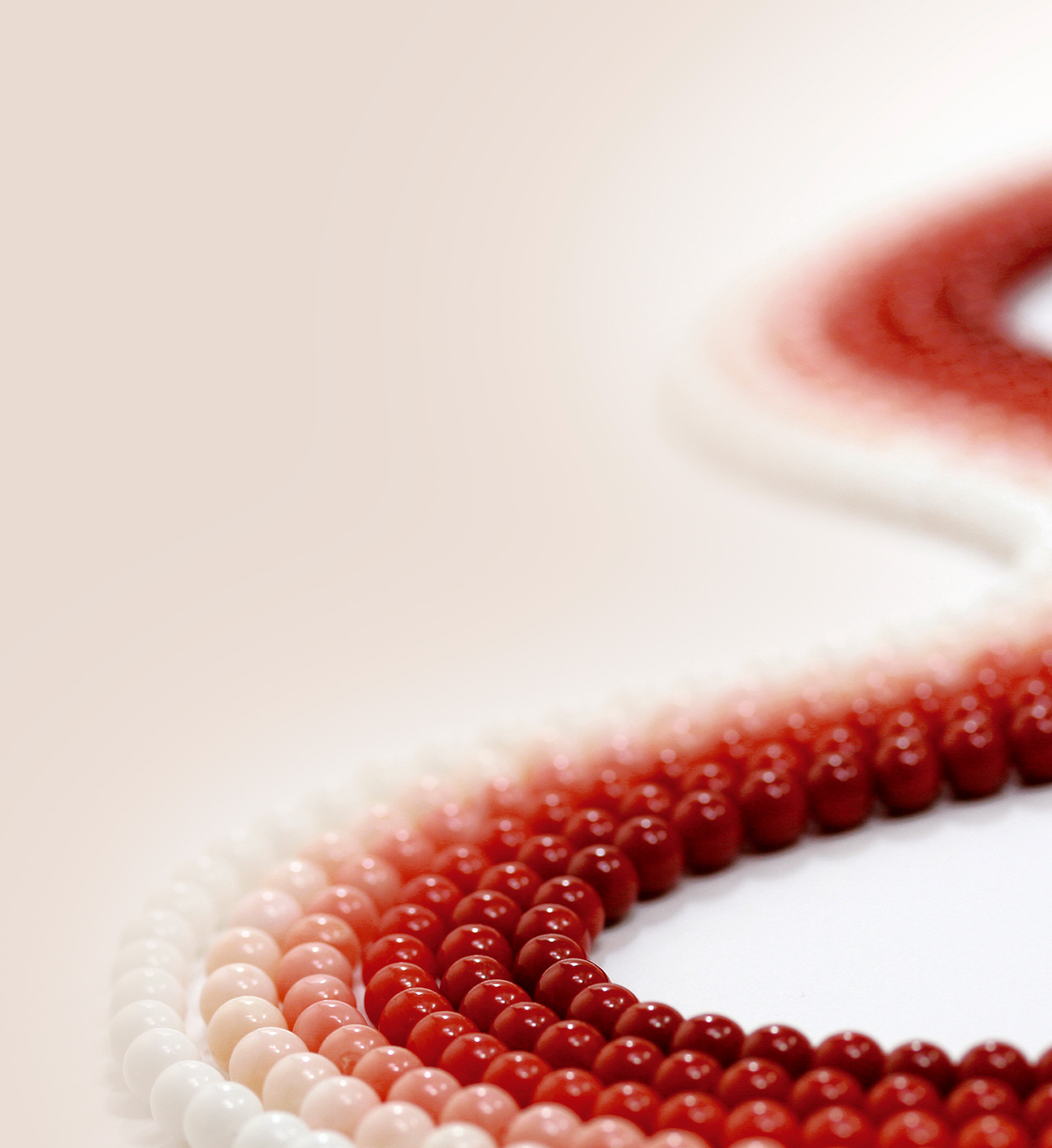 赤い珠の連なり